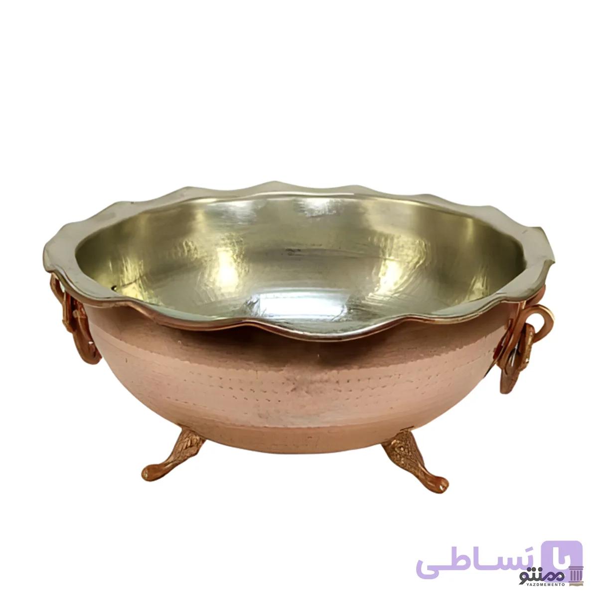آجیل خوری مسی پایه کوتاه مدل چکشی