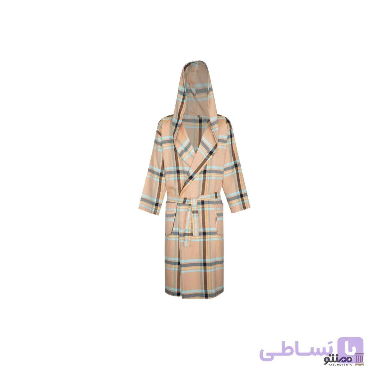 حوله تن پوش پالتویی ابراهیمی یزد مدل چهارخانه نوین کد 24 — تصویر 1