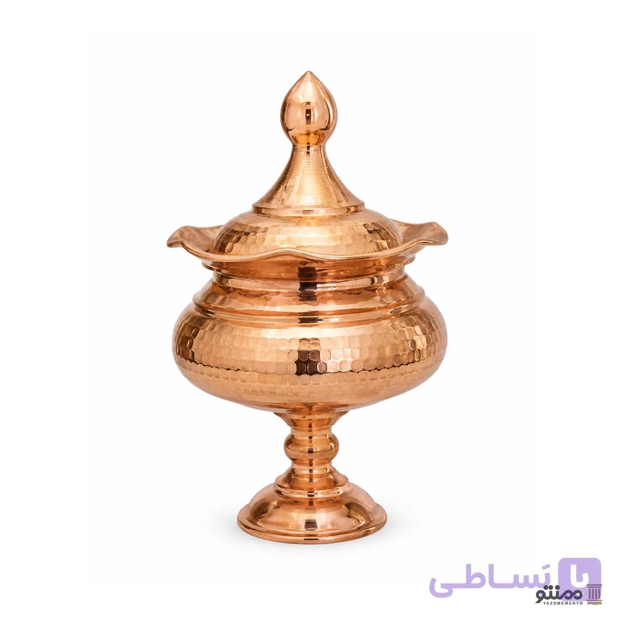 شکلات خوری مسی مدل سفینه ای الماس تراش نانو شده 14*25 — تصویر 1