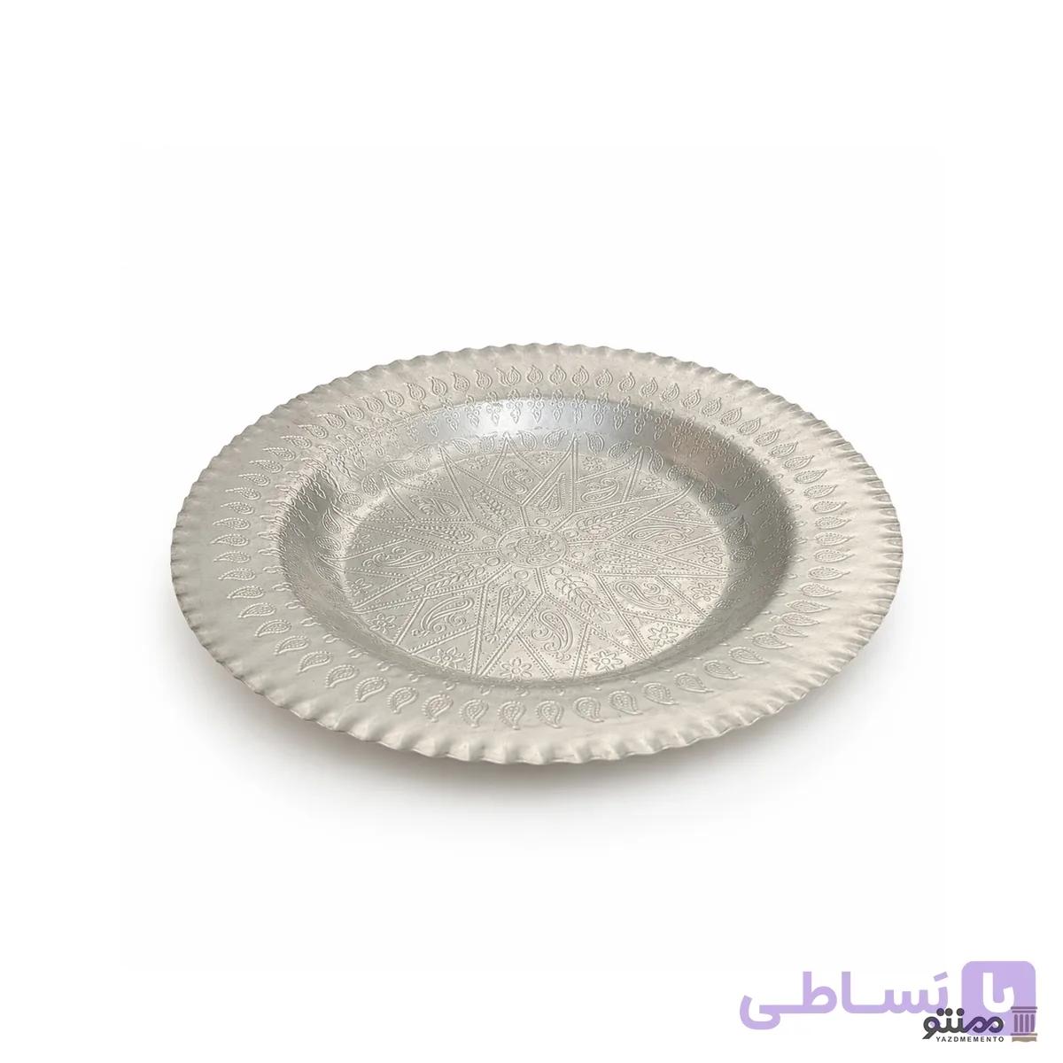 بشقاب خورشت خوری مسی زنجان دهنه 23 گود — تصویر 1