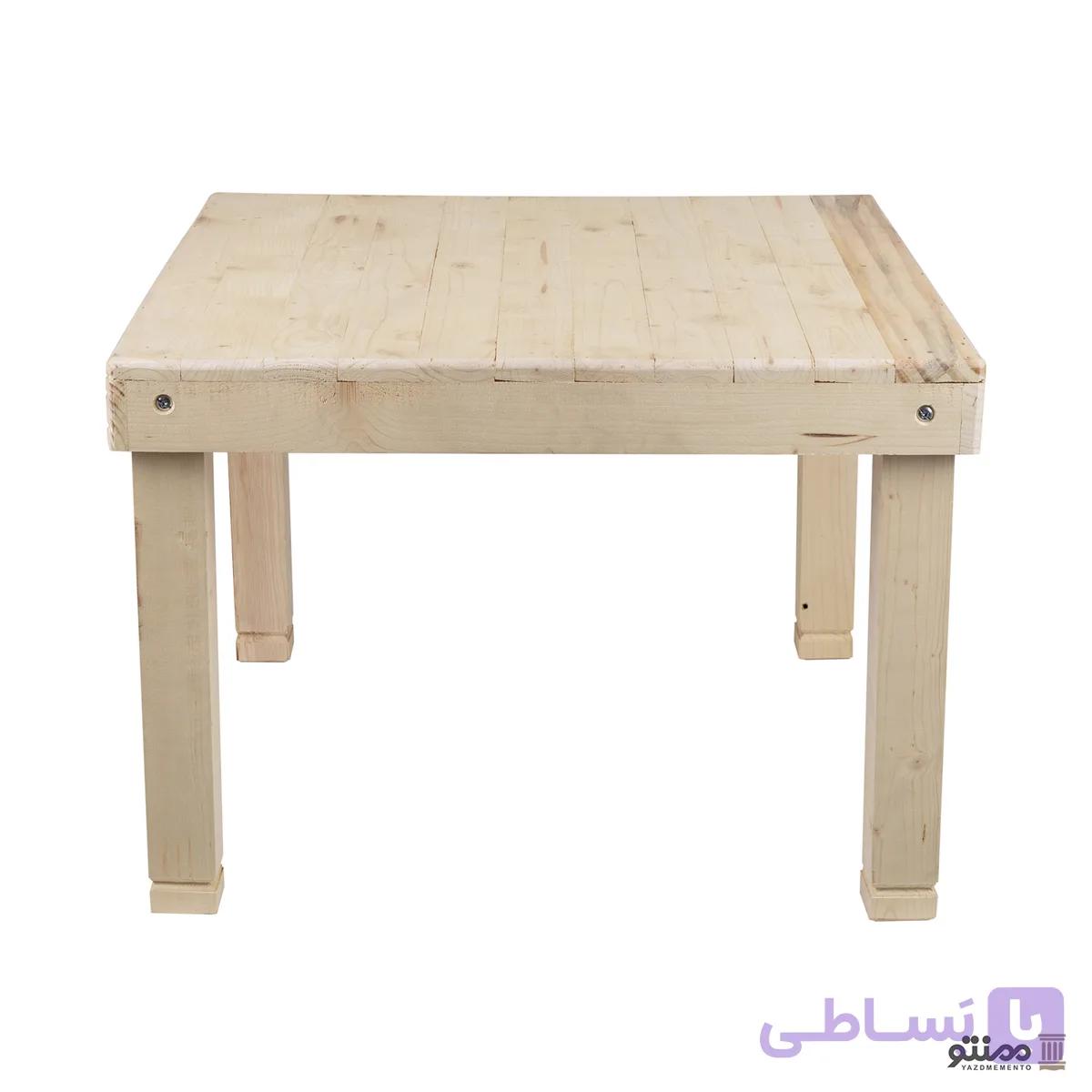 میز کرسی چوبی تاشو چوب روس به همراه هیتر — تصویر 1