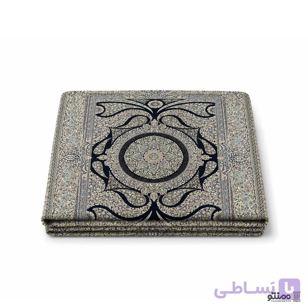 روفرشی مخمل کیا باف یزد مدل پردیس رنگ سرمه ای — تصویر 1