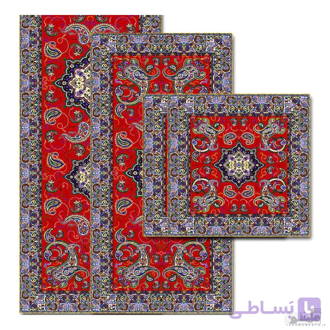 سری چهار تکه ترمه طرح شاهکار کد 901 — تصویر 1