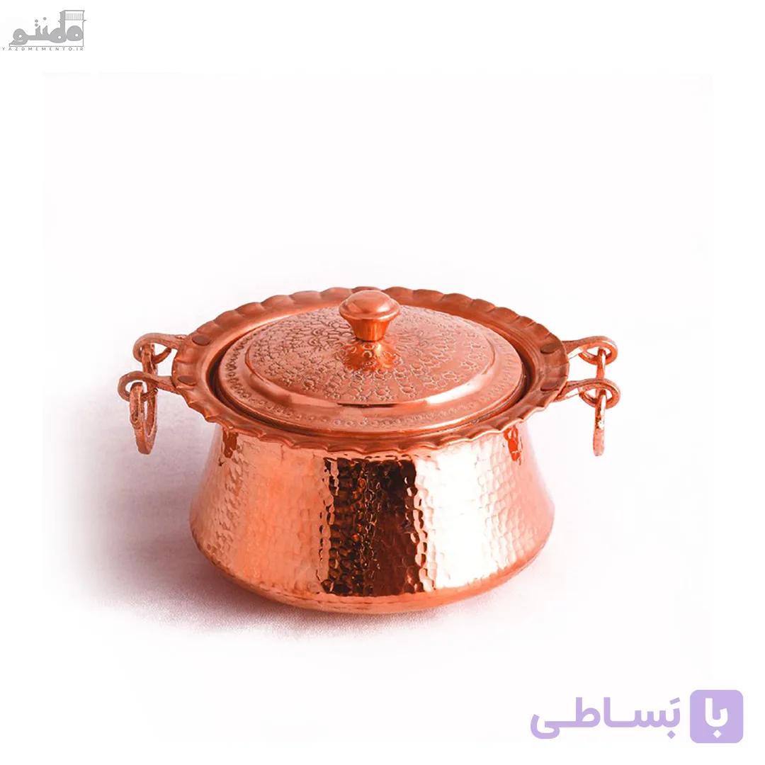 دیگچه مسی کوچک فانتزی — تصویر 1