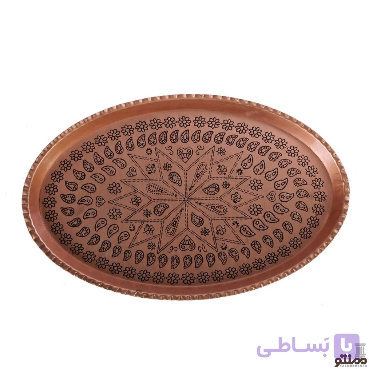 سینی مسی بیضی نانو سایز 7 دهنه 38