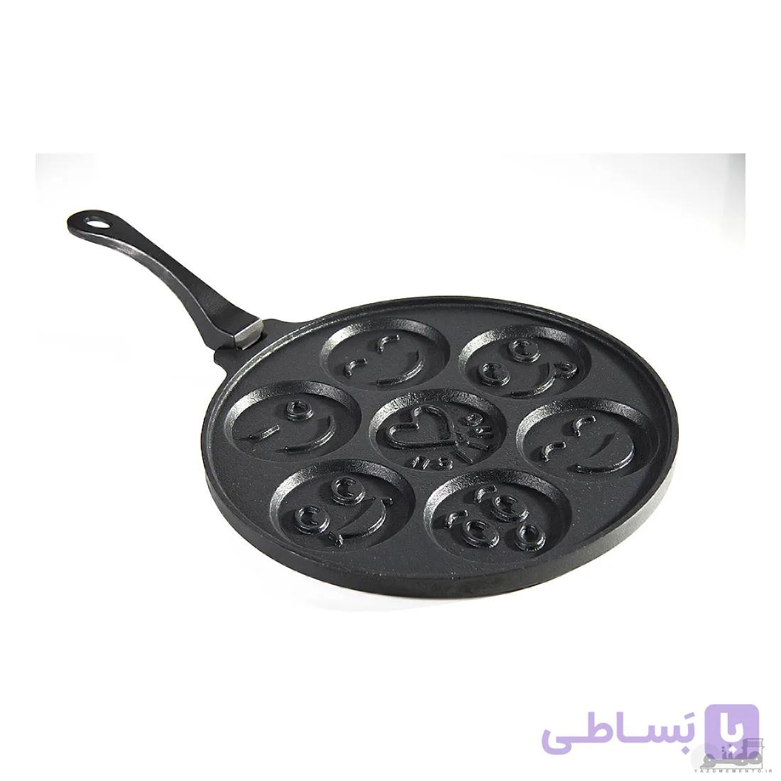 تابه پنکیک پز چدن دسته متحرک — تصویر 1