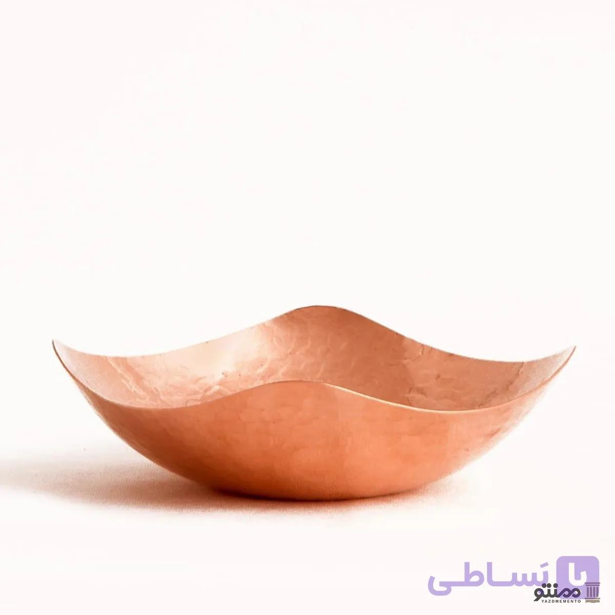 کاسه مسی گلسا ساده — تصویر 1