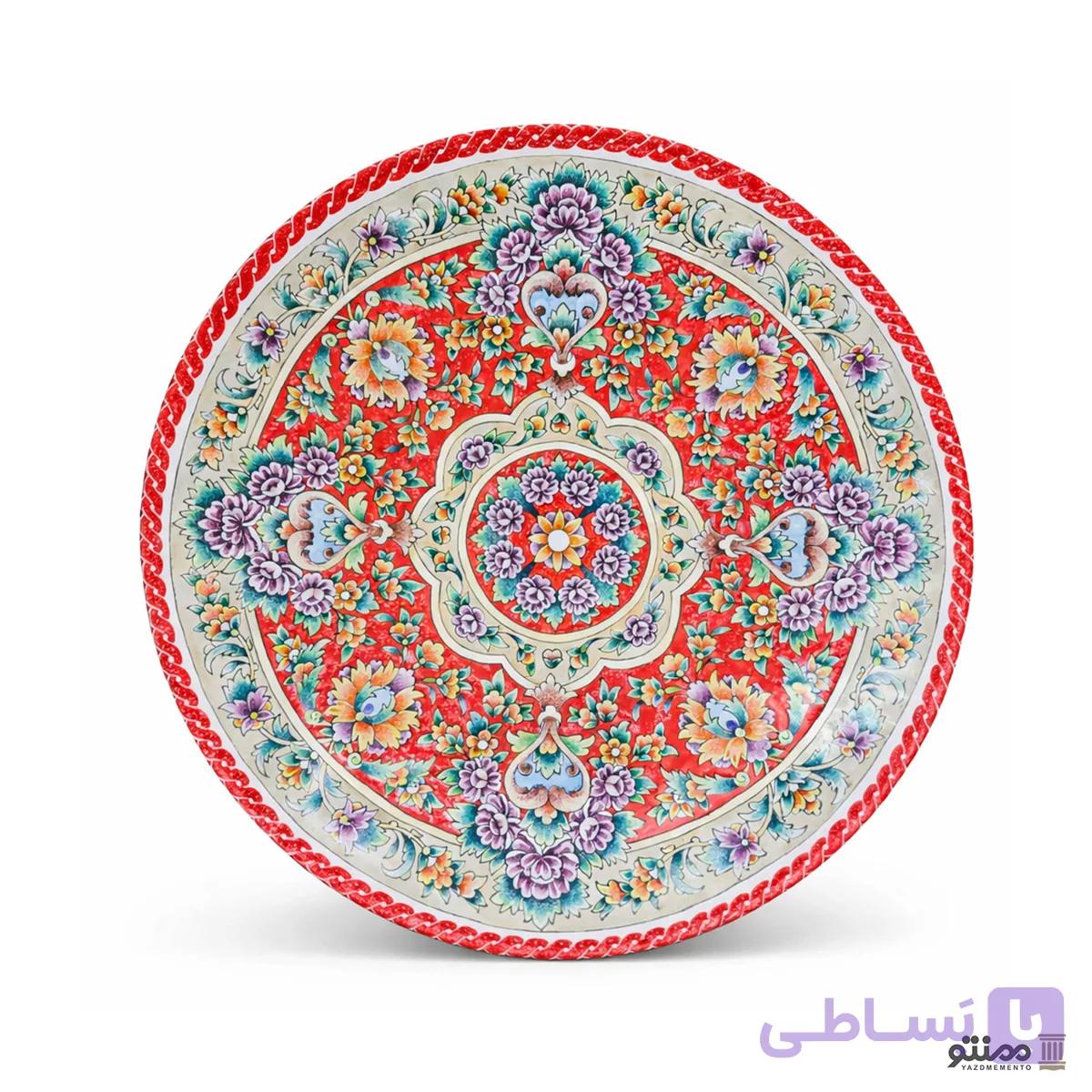 بشقاب میناکاری سرنج دهنه 25 سانتی متری — تصویر 1
