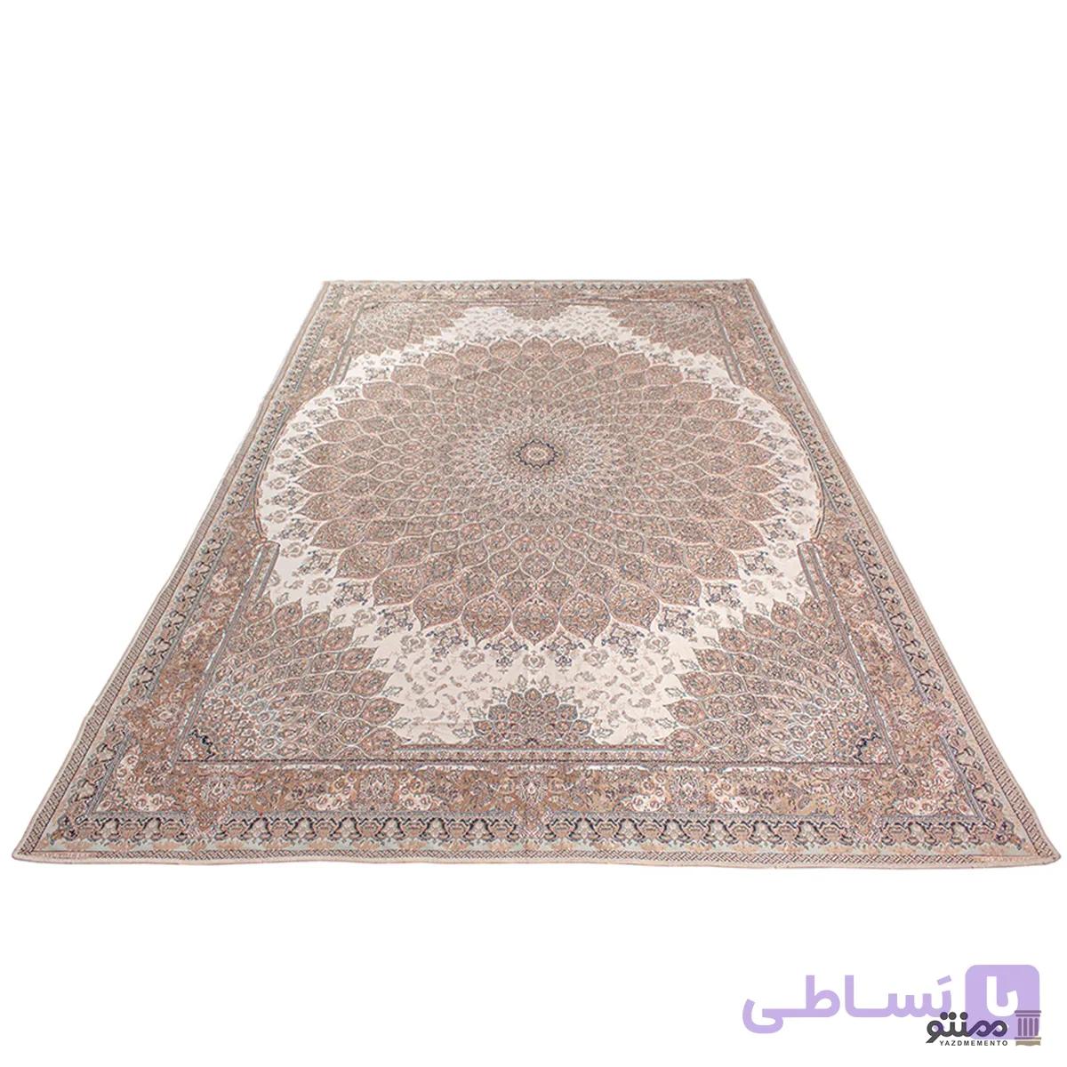 روفرشی ابریشم هنرکده نیکزاد کد 62 رنگ کرم — تصویر 1