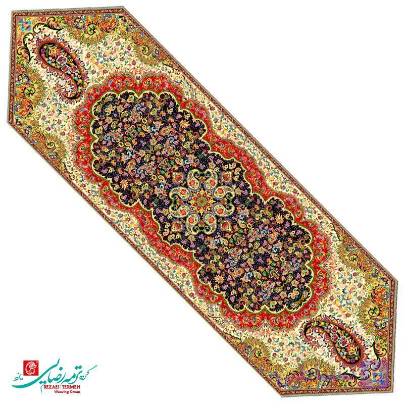 رومیزی نهار خوری ترمه طرح میترا — تصویر 1