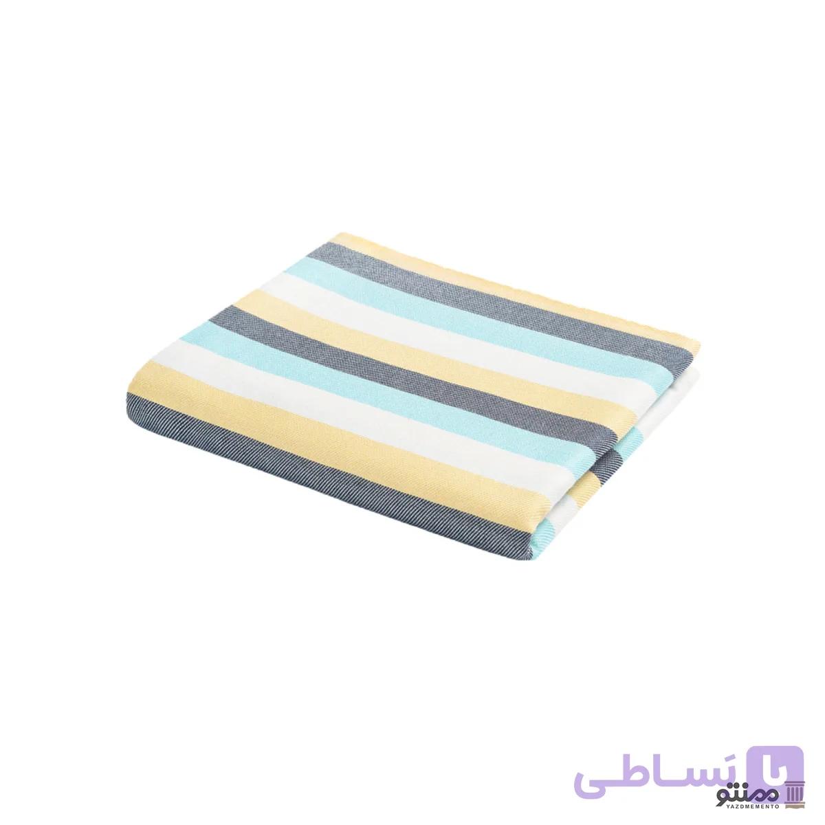 حوله ابراهیمی یزد مدل رنگین کمان سایز 110×160 — تصویر 1