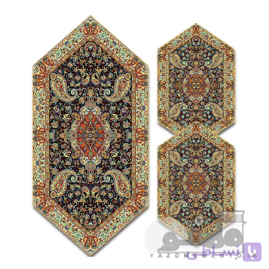 سری چهار تکه ترمه طرح سالار کد 710 — تصویر 1