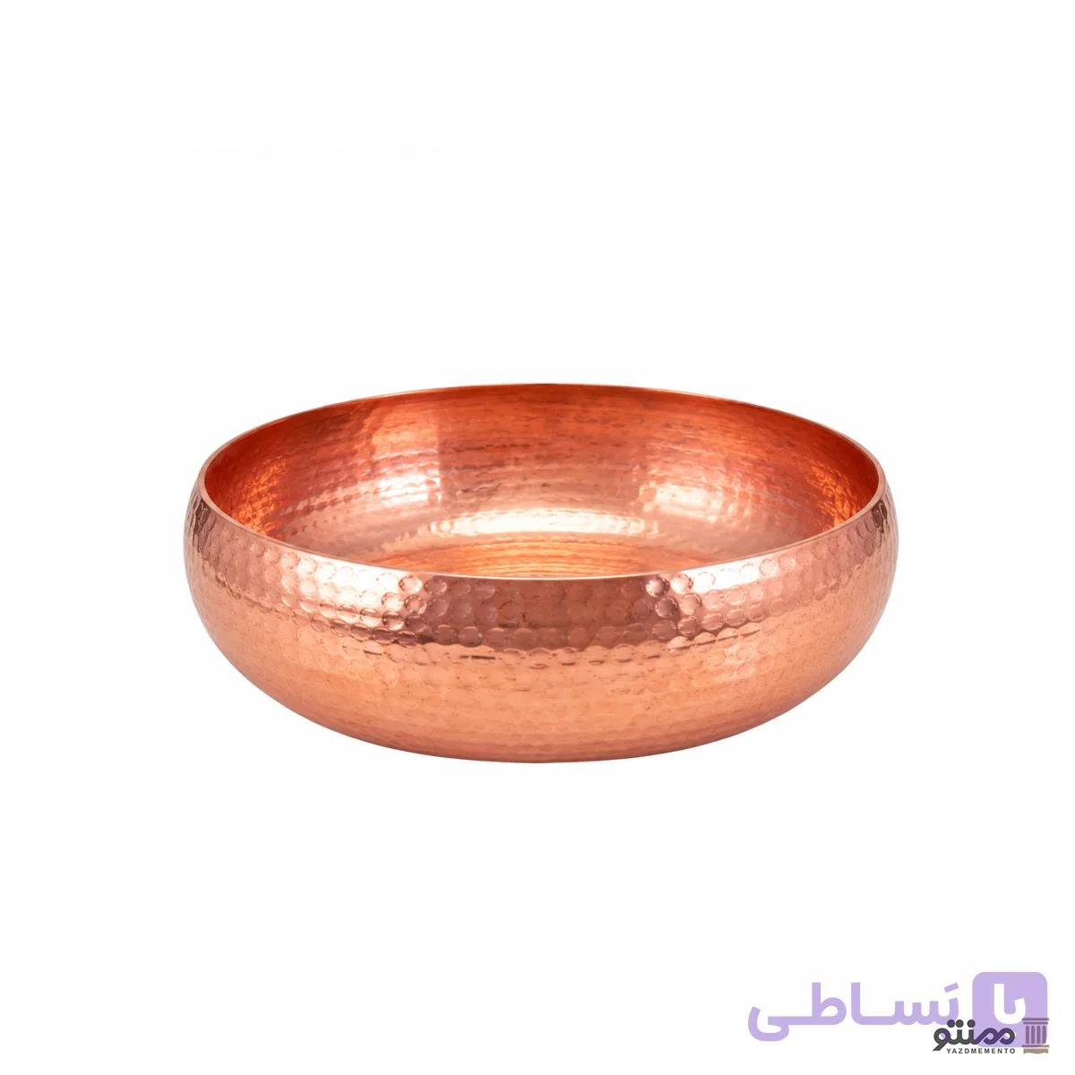 کاسه مسی مدل درسا ساده — تصویر 1