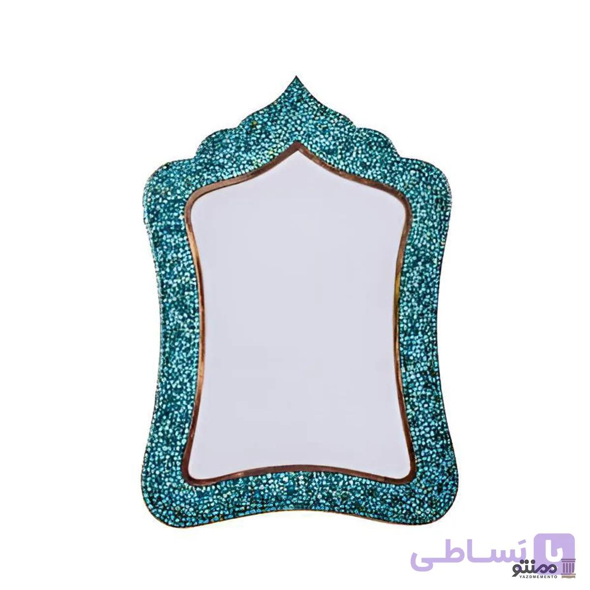 آینه فیروزه کوبی آقاجانی مدل مستطیل 3 ارتفاع 46 — تصویر 1