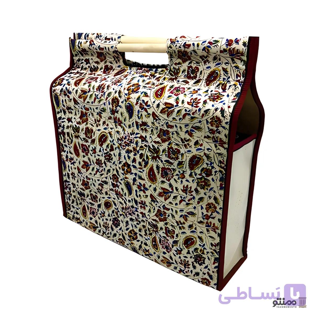 ساک دسته چوبی قلمکار 50 سانتی‌متر — تصویر 1