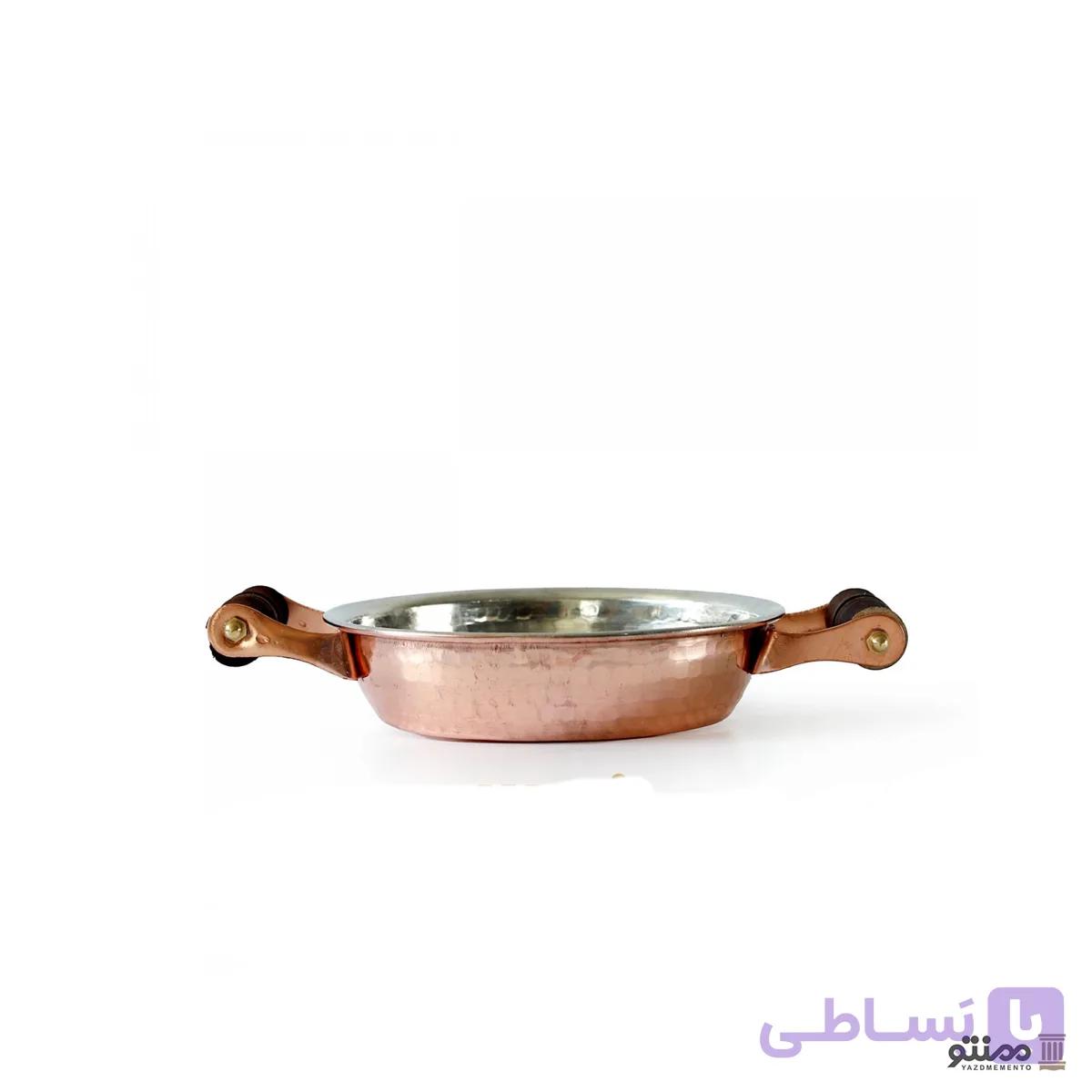 ماهیتابه مسی چکشی مدل دسته دار — تصویر 1