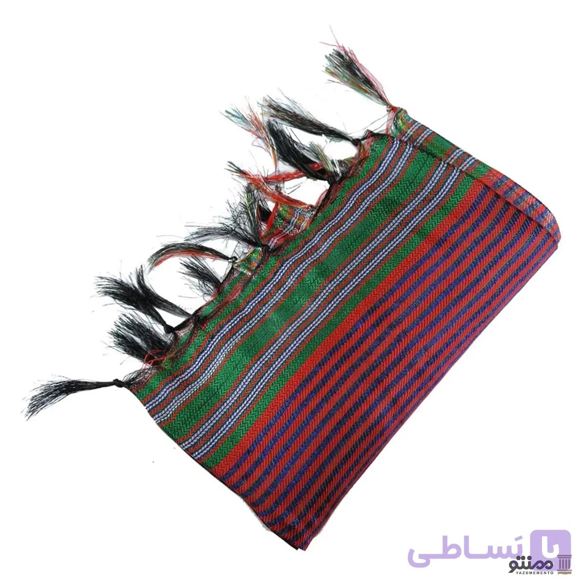 دستمال یزدی ابریشمی رنگ قرمز 65*65 سانتی متر — تصویر 1