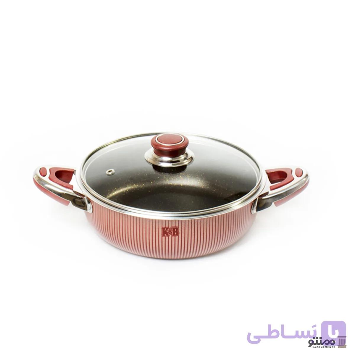 تابه تفلون مدل آناهیتا دو دسته سایز 34 — تصویر 1