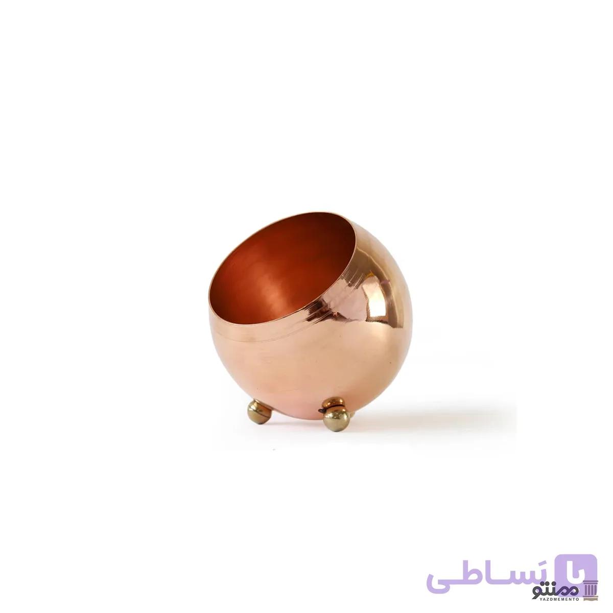 شکلات خوری گوی مسی پایه دار — تصویر 1