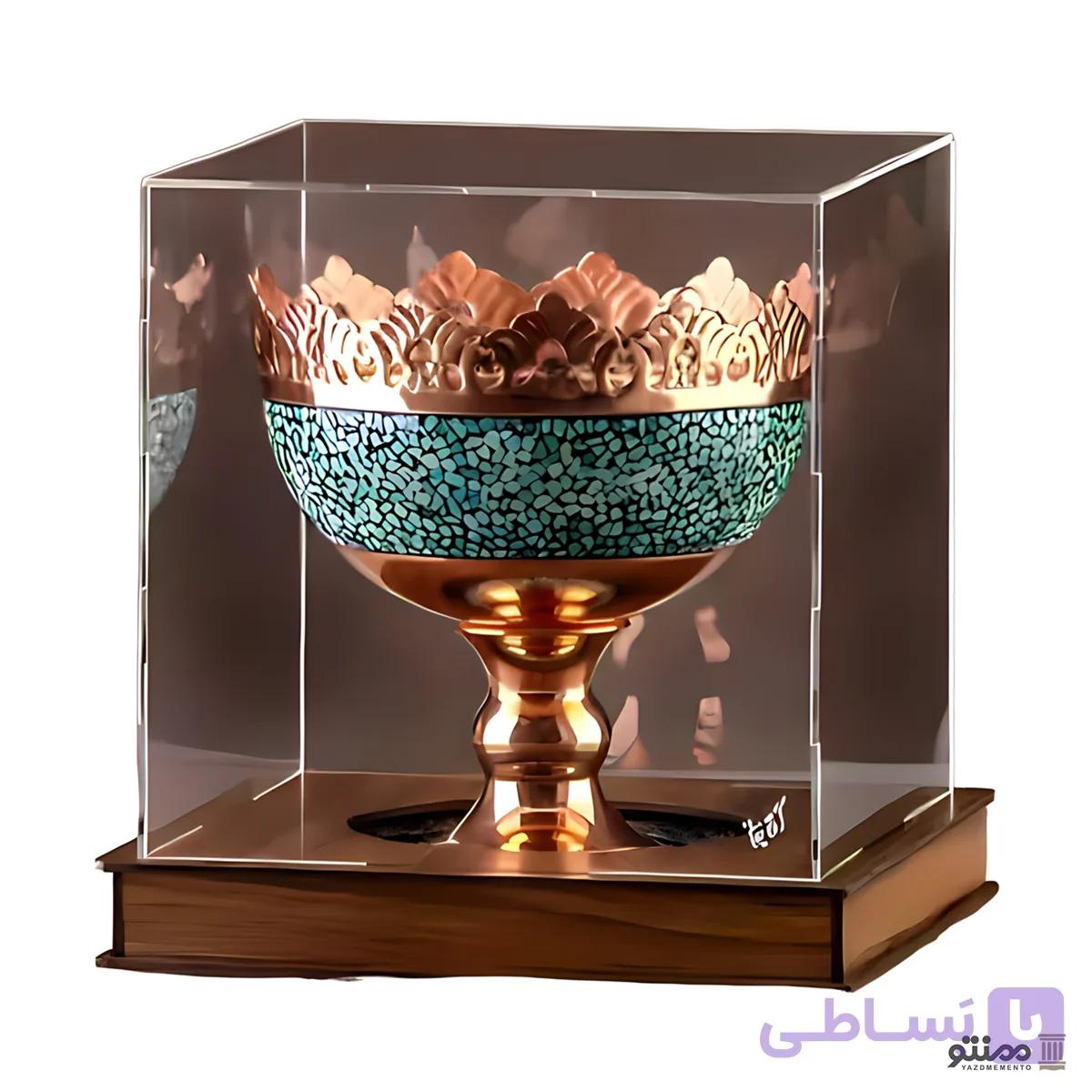 آجیل خوری فیروزه کوبی 16 با جعبه — تصویر 1