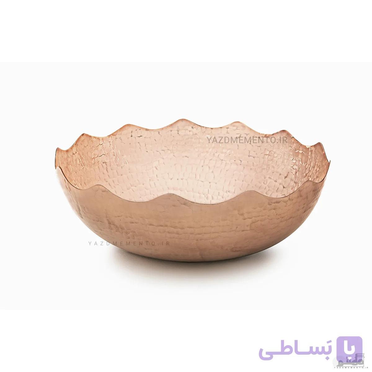 کاسه مسی گلدیس لبه دار