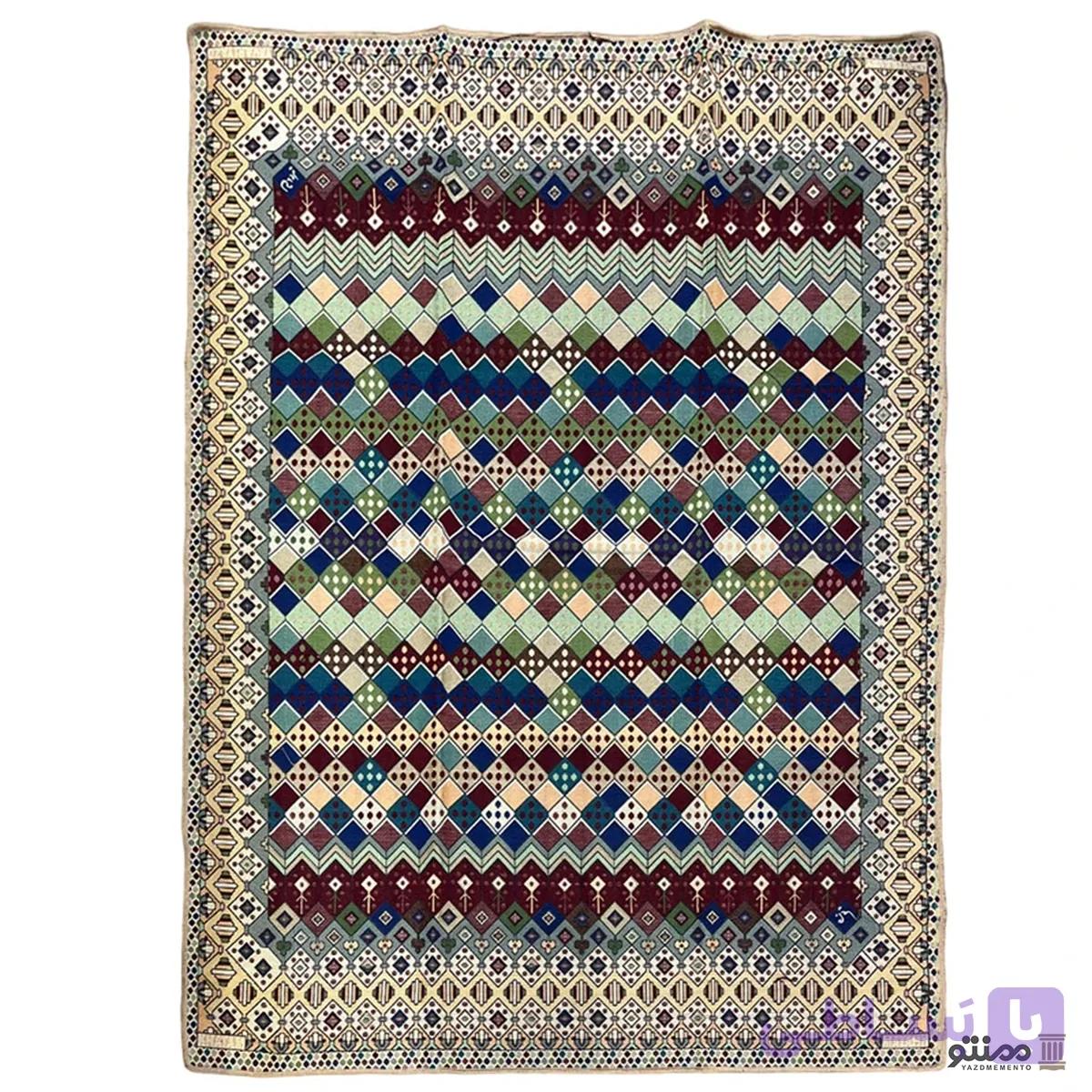 روفرشی مخمل طرح گبه کد 10 — تصویر 1