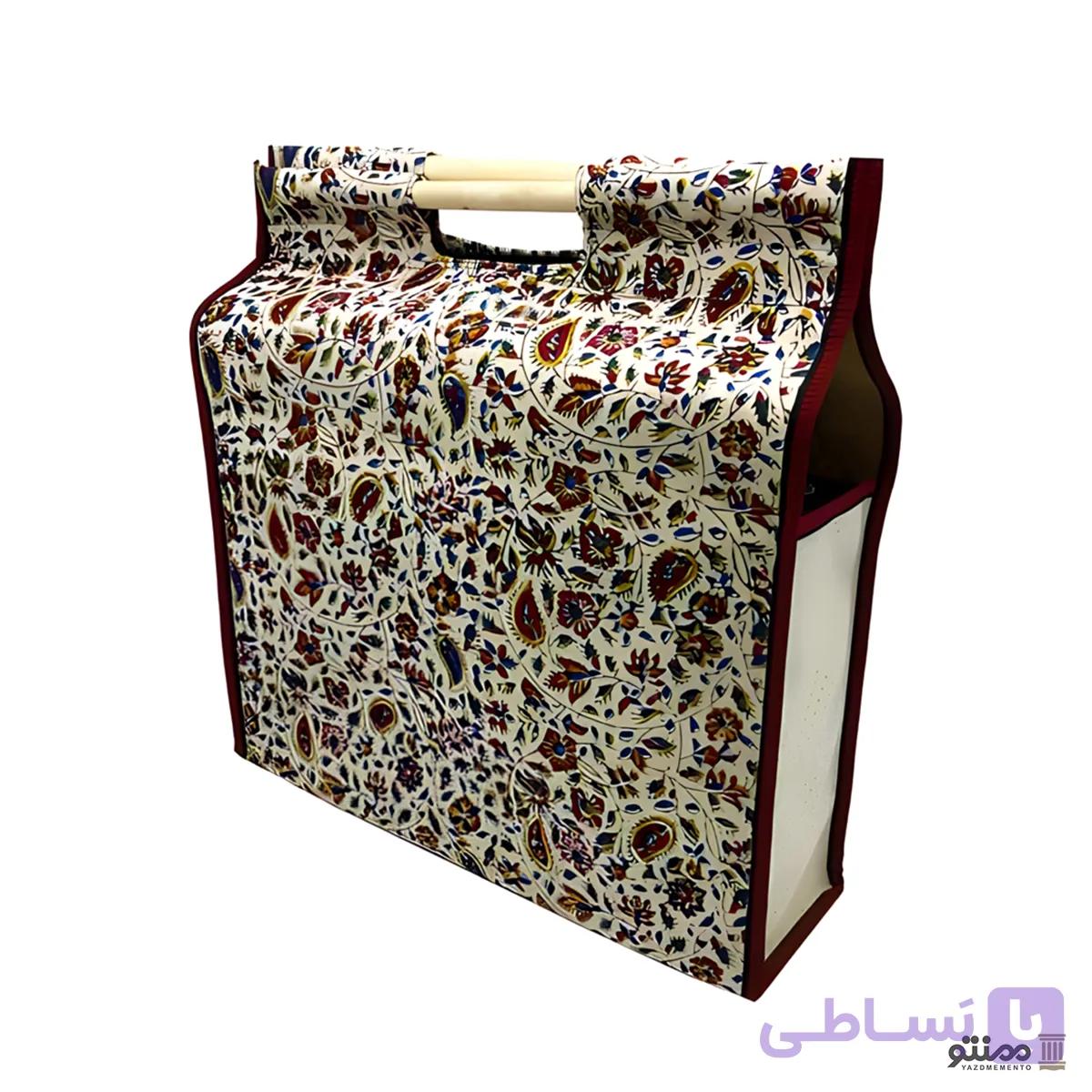 ساک دسته چوبی قلمکار 40 سانتی‌متر — تصویر 1