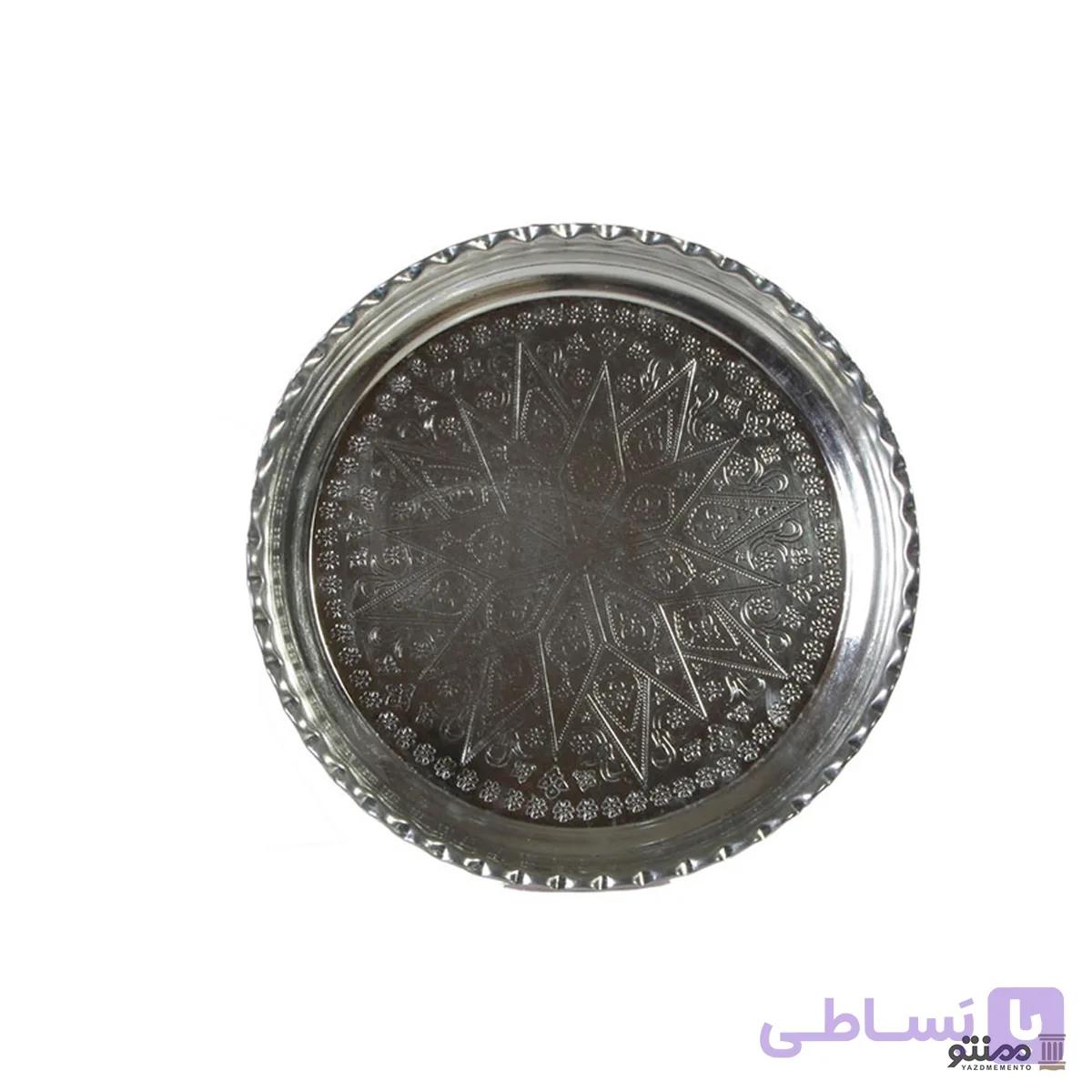 سینی مسی طرح گود دهنه 20 سانتی متر — تصویر 1