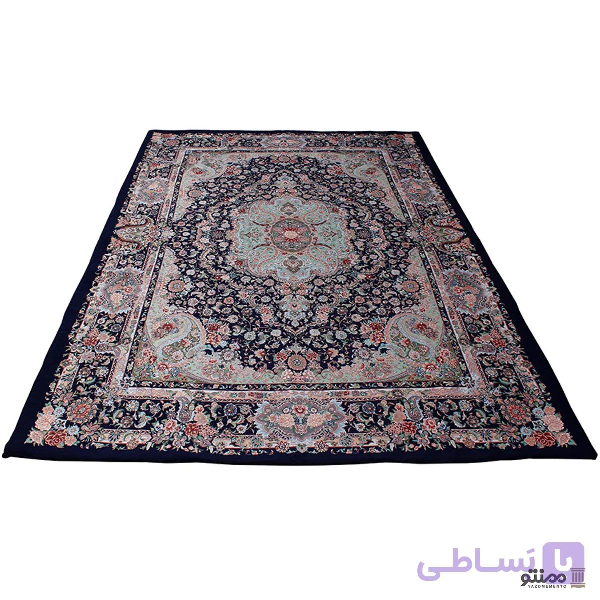 روفرشی کشدار هنرکده نیکزاد طرح مینا رنگ سرمه ای — تصویر 1