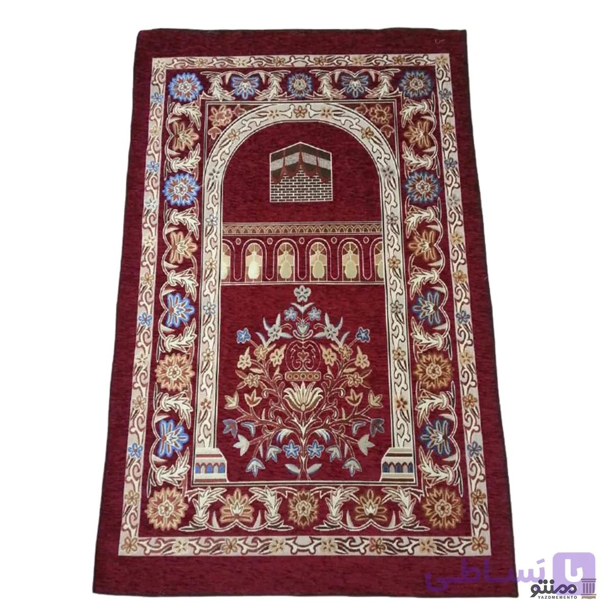 سجاده نماز شانل ابریشم نیکزاد 75*120 سانتی متر — تصویر 1