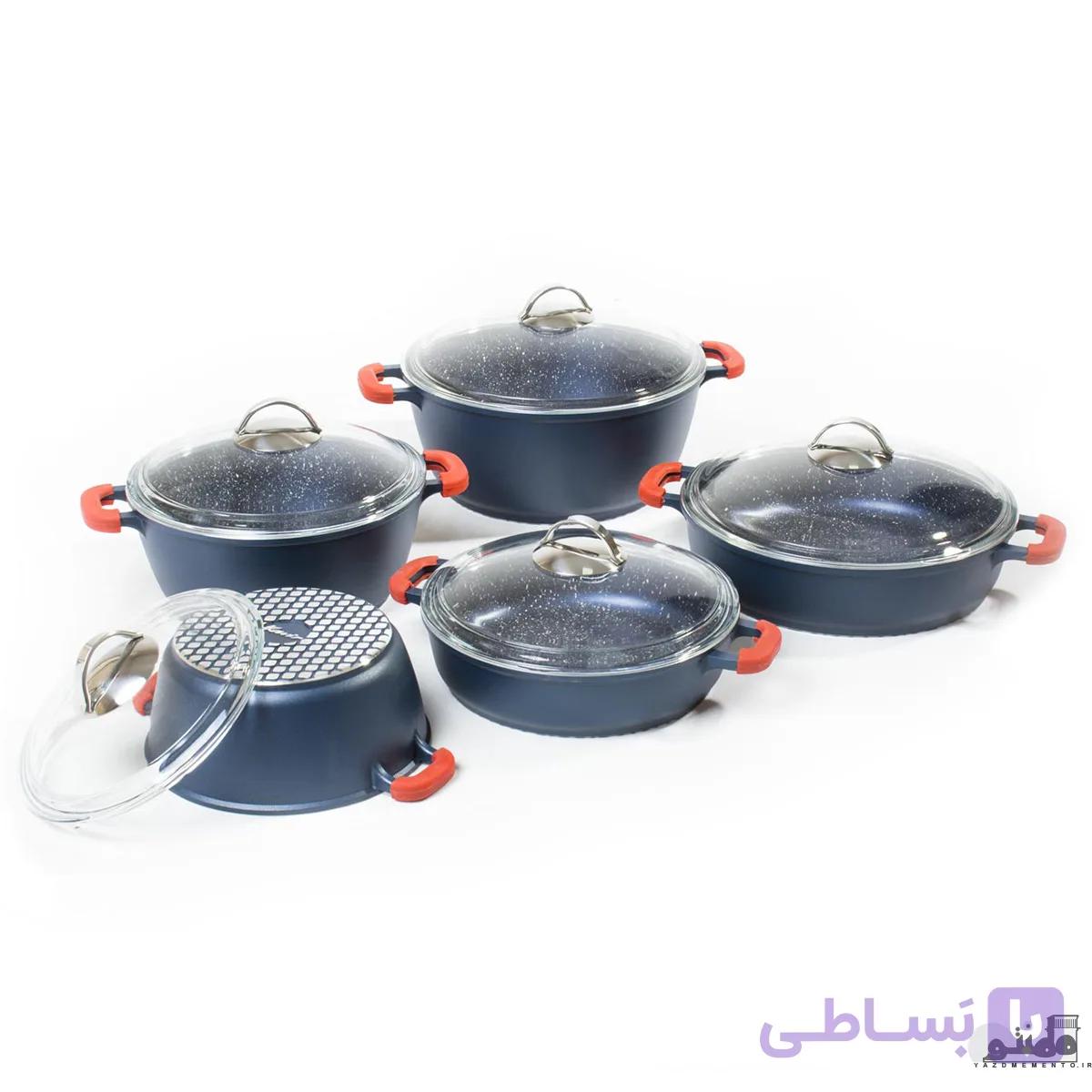سرویس 10 پارچه تفلون مدل ویکتوریا — تصویر 1