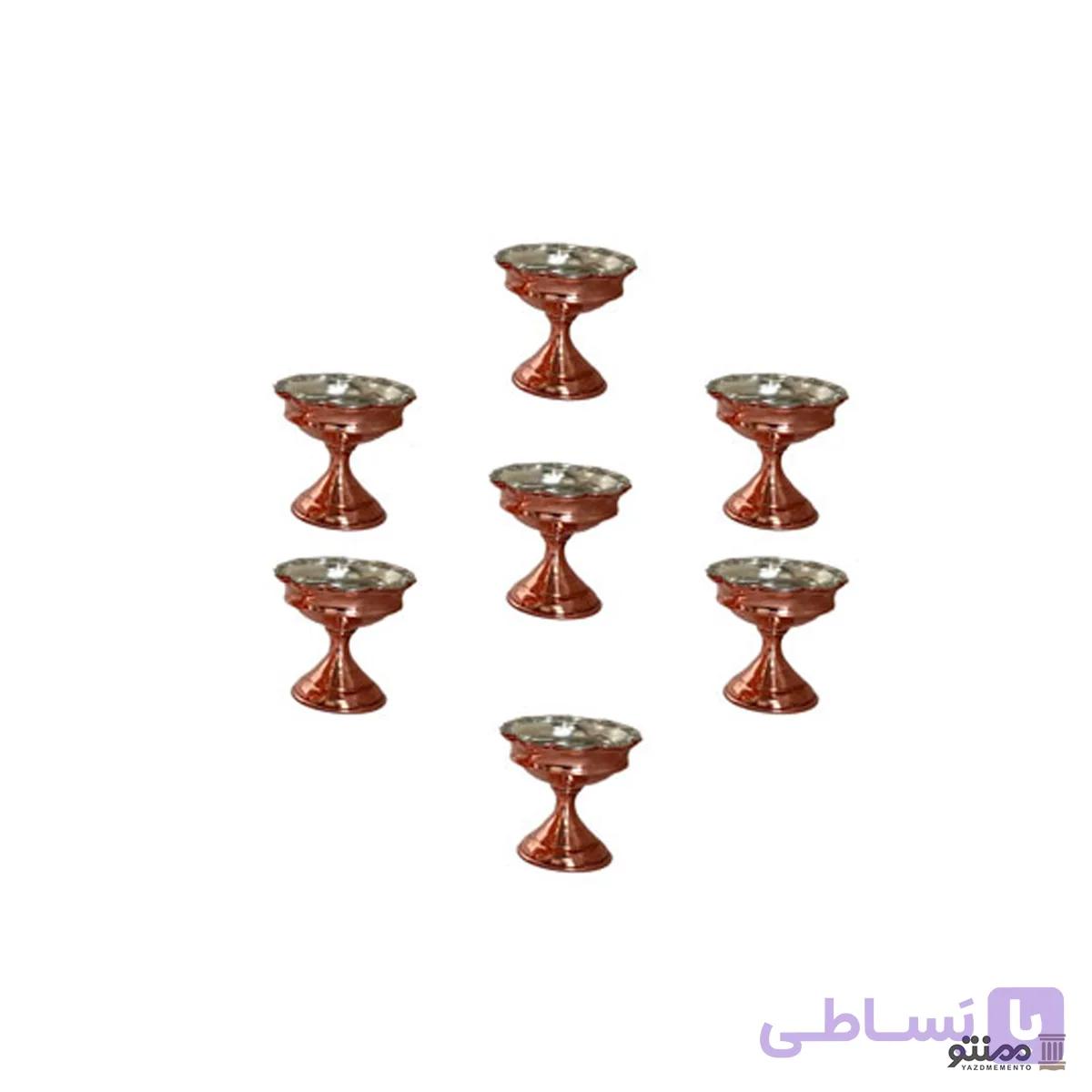 سرویس هفت سین مسی چکش کاری ۶ عددی — تصویر 1