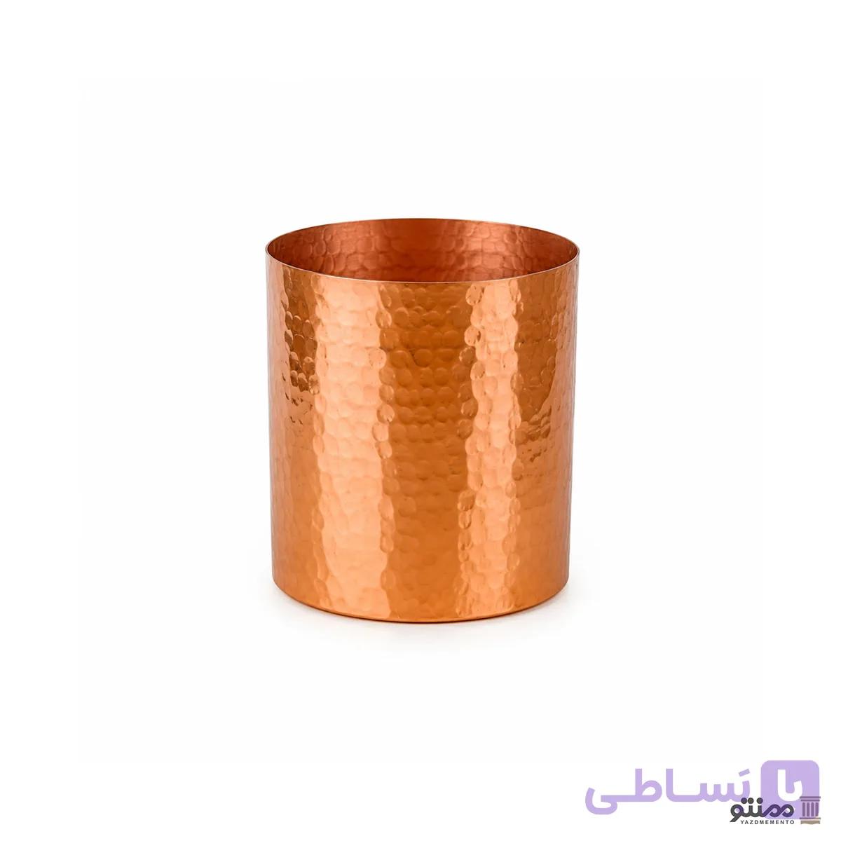 جا قاشقی و گلدان مسی مدل نیلو — تصویر 1