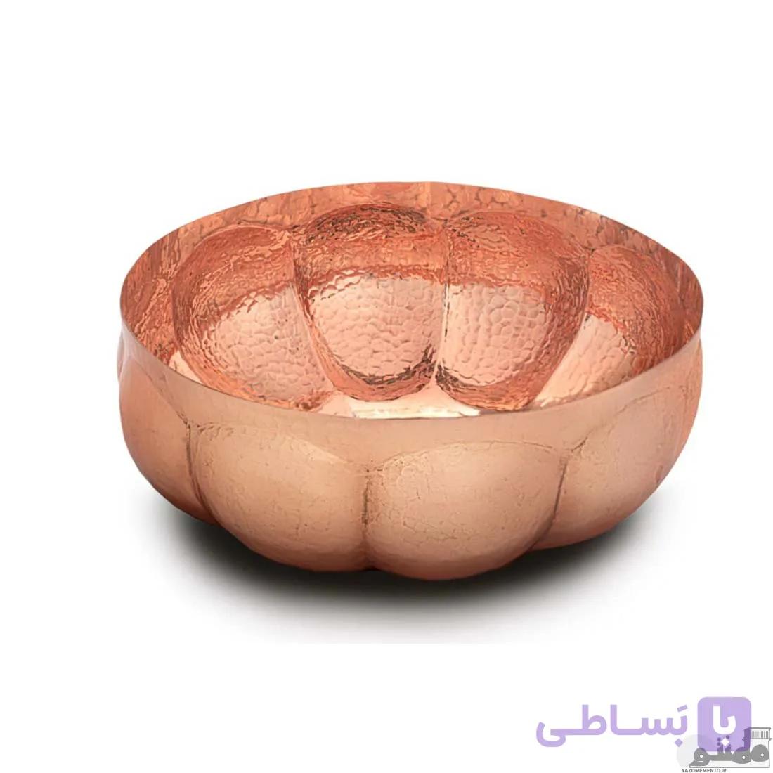 کاسه مسی سلجوقی مدل بدون پایه — تصویر 1