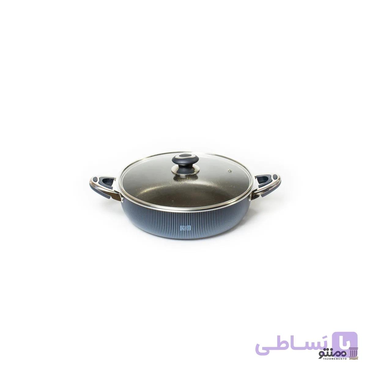 تابه تفلون مدل آناهیتا دو دسته سایز 24 — تصویر 1