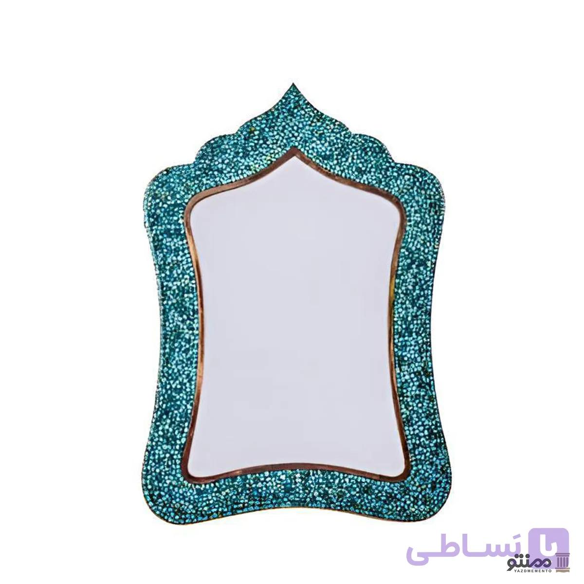 آینه فیروزه کوبی آقاجانی مدل مستطیل 2 ارتفاع 37 — تصویر 1