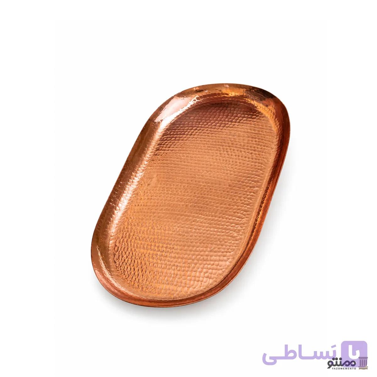 دیس برنج خوری مسی مدل صبا 20*37 — تصویر 1
