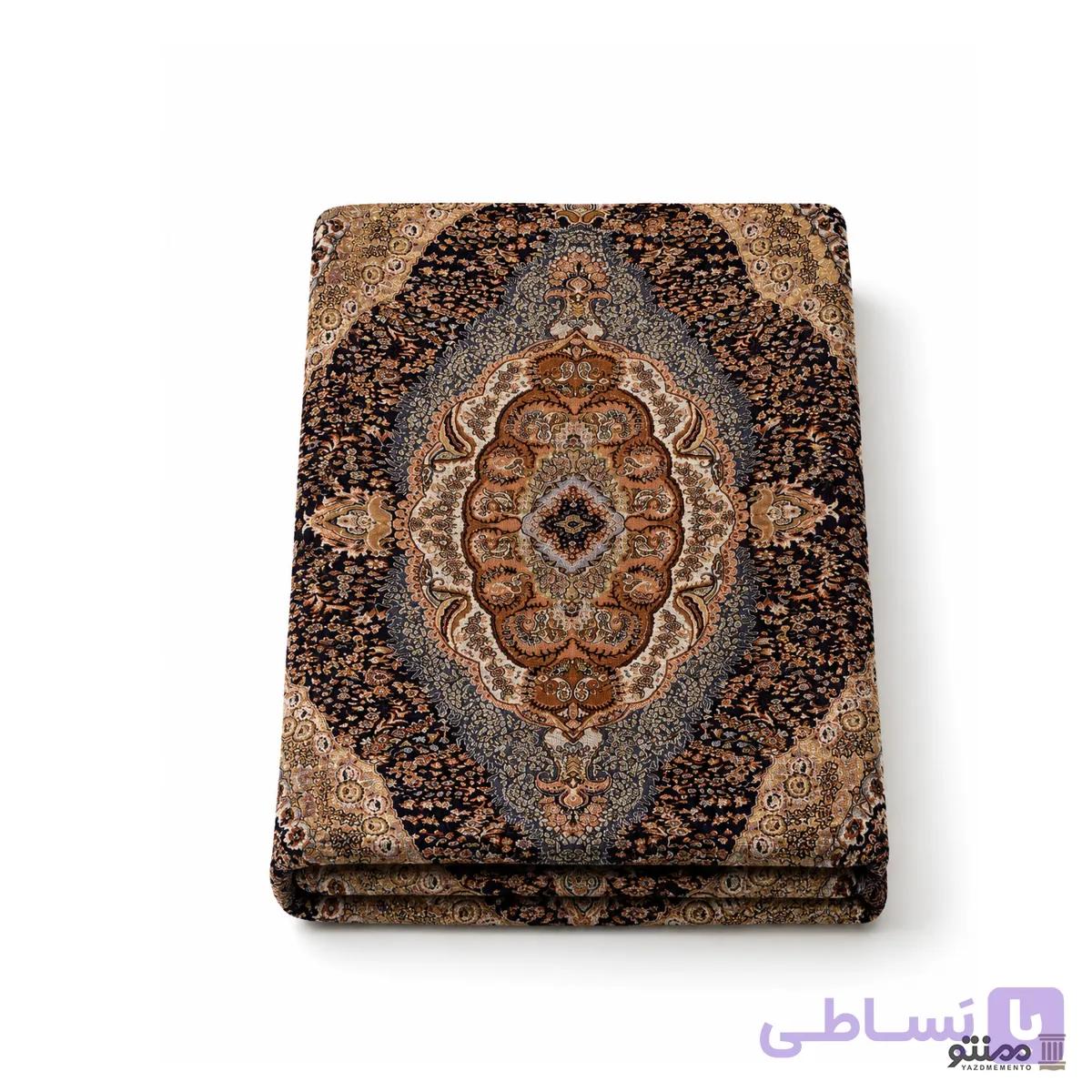 روفرشی یزد افشین مخمل ابریشم رنگ مشکی — تصویر 1