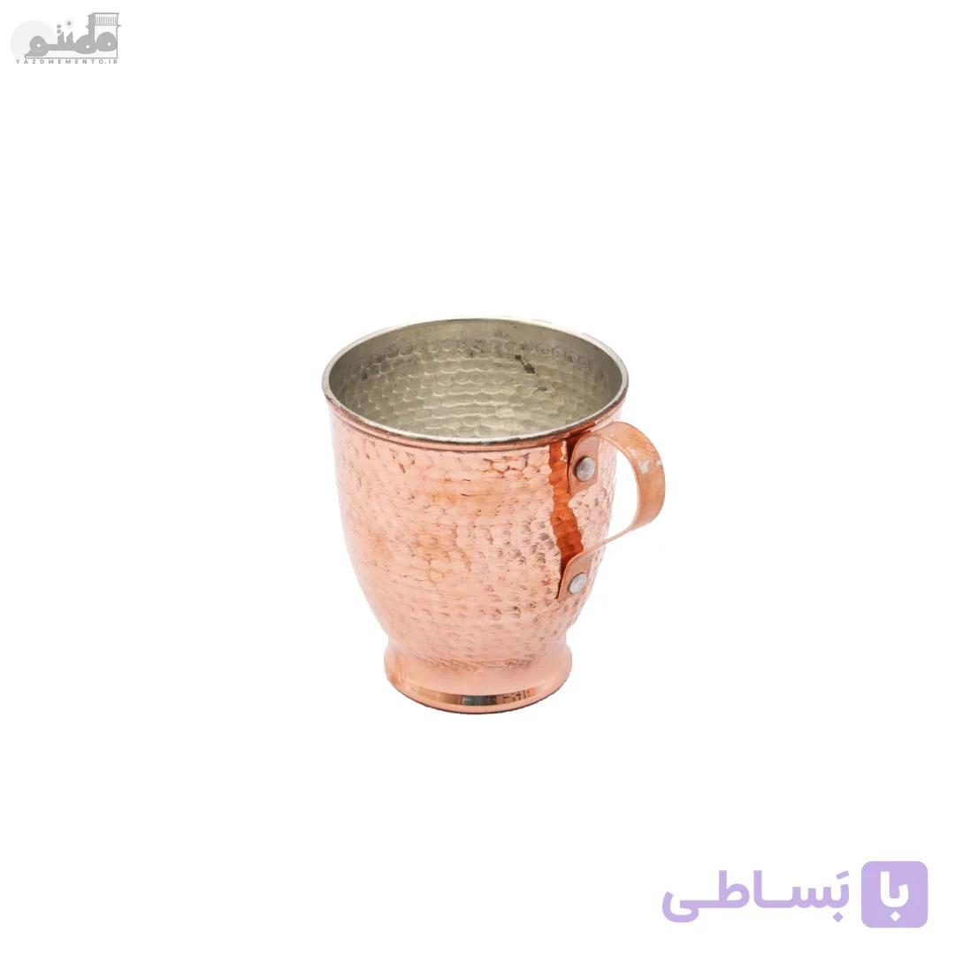 لیوان مسی دسته دار مجموعه 2 عددی — تصویر 1