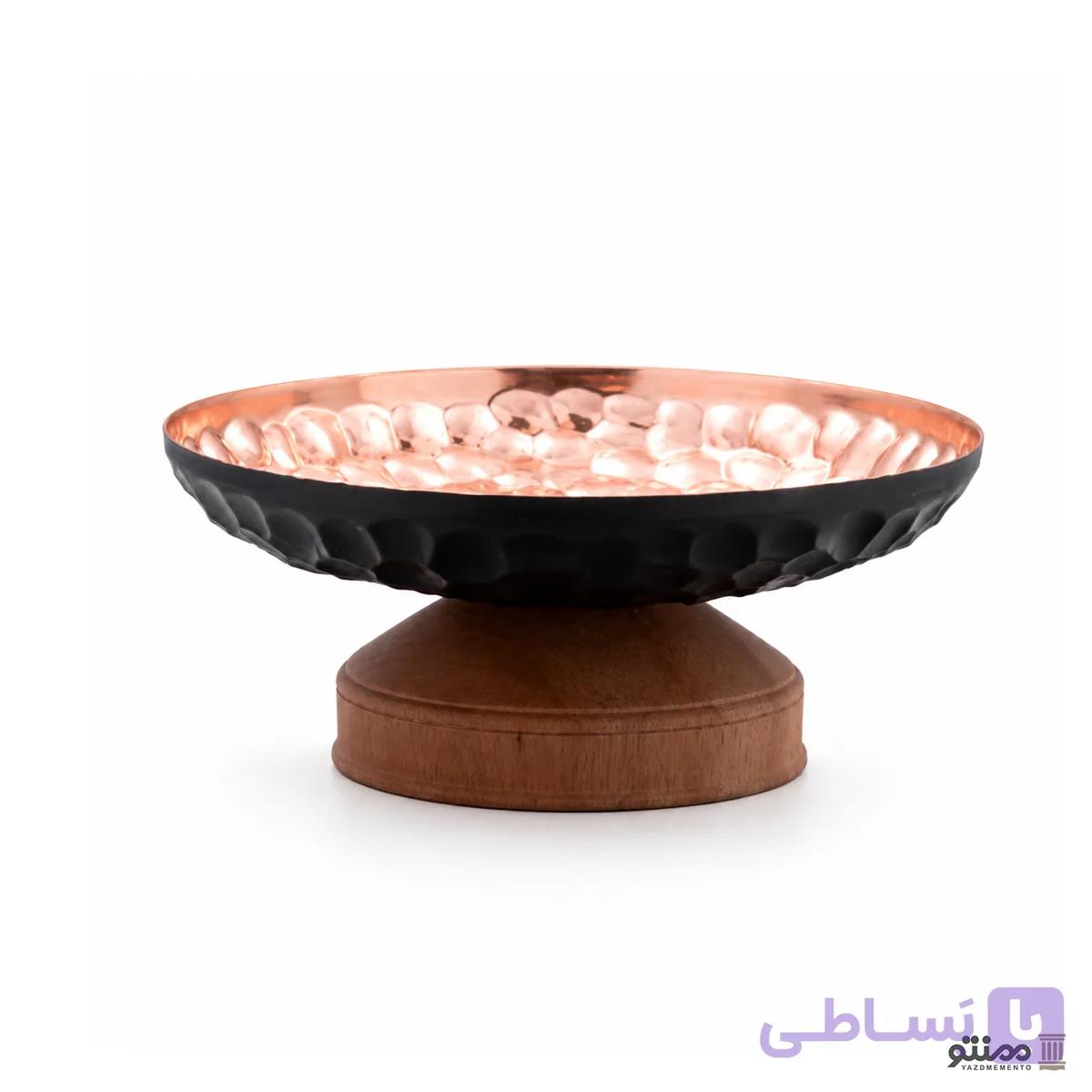 میوه خوری مسی مدل چکشی رنگ مسی — تصویر 1