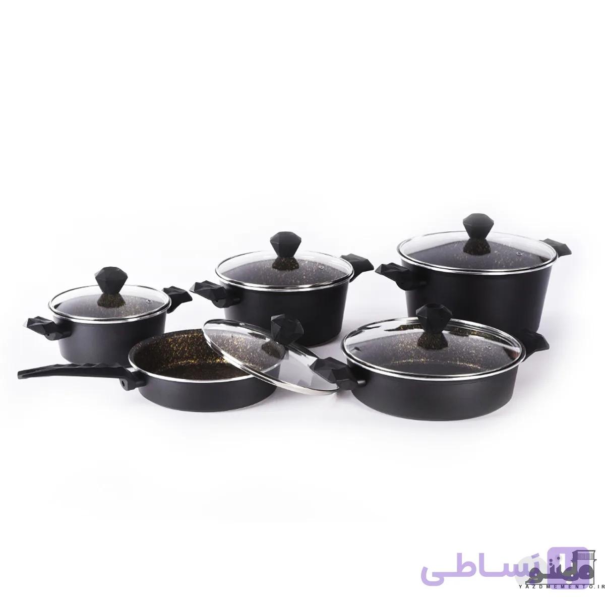 سرویس 10 پارچه تفلون مدل الماس — تصویر 1