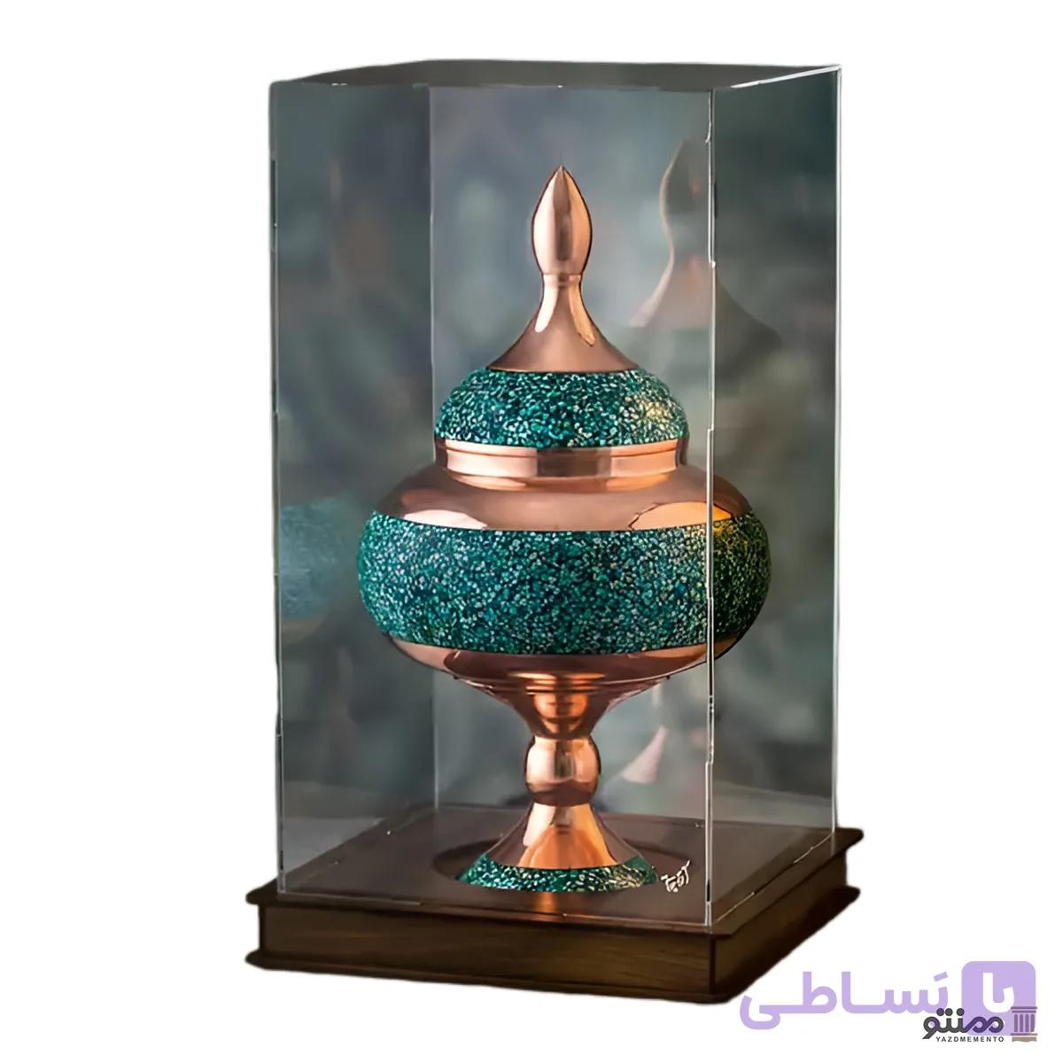 شکلات خوری فیروزه کوبی 25 با جعبه — تصویر 1
