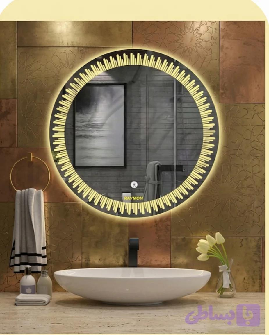 آینه بک لایت گرد کد (۱۰۰)