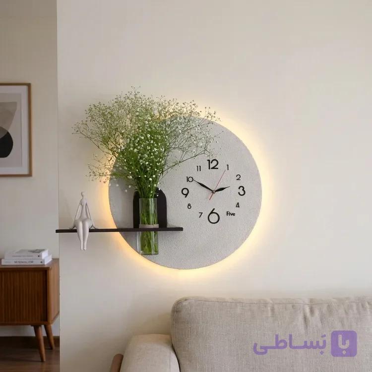 تابلو ساعت دکوراتیو زنده مدل رز