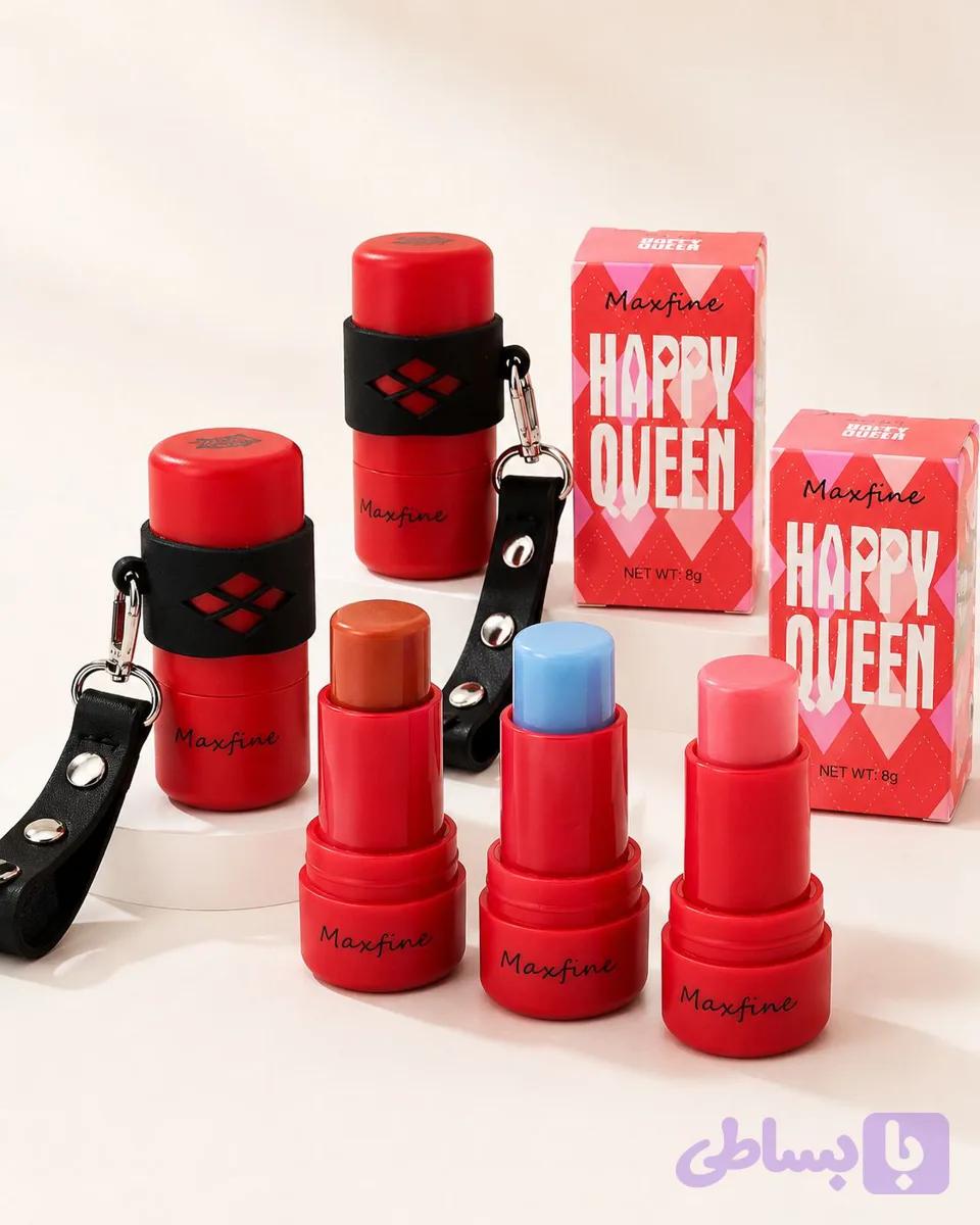 رژگونه و رژ لب 181 استیکی Happy Queen