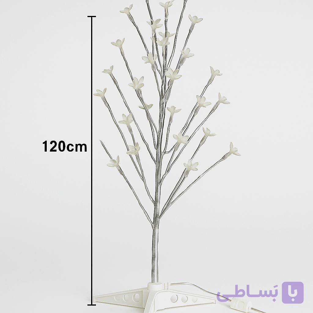 درخت کریسمس طرح ریسه ال ای دی مدل شکوفه ۱۲۰ سانت