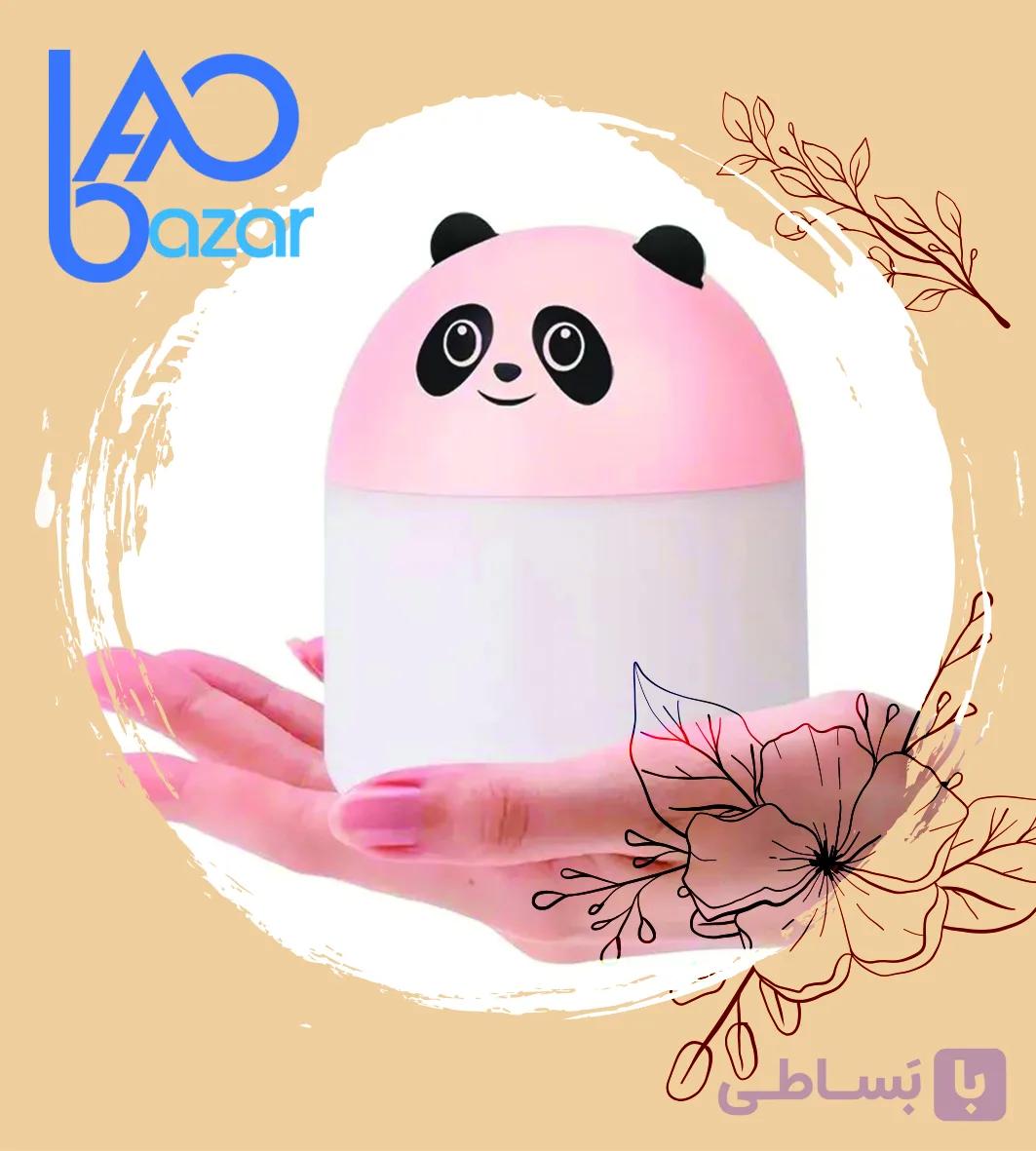 دستگاه بخور سرد مینی طرح پاندا humidifier چراغ دار 250ml
