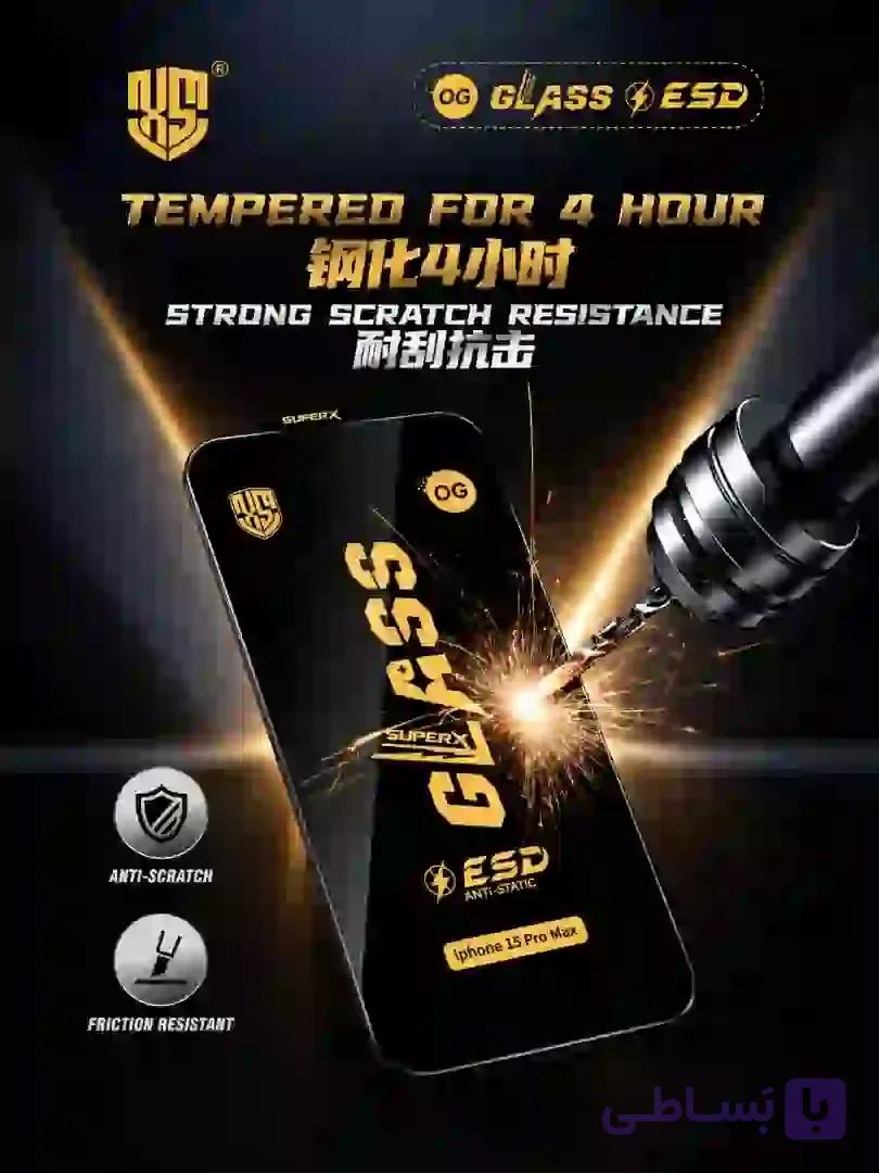 گلس محافظ صفحه نمایشOG شیشه ای Honor مدل X8 4G/X8A 4G . . . . . — تصویر 1