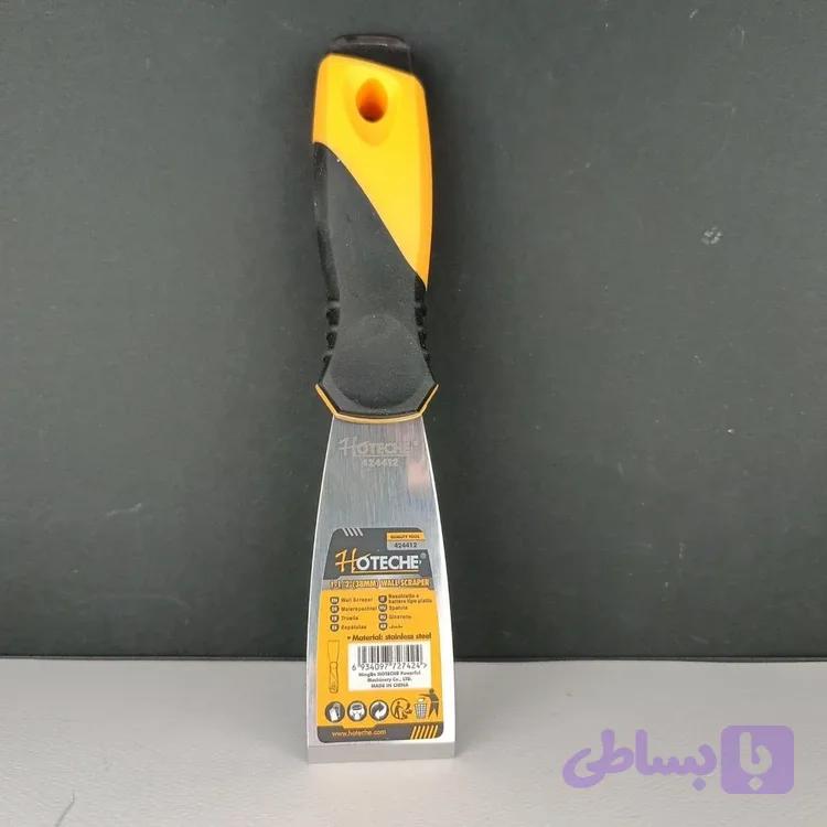 کاردک استیل1.5 اینچ ضربه خور با دسته ترکیبی لاستیک و فایبر گلاس - برند اصلیHotecheهوتچ(424412)