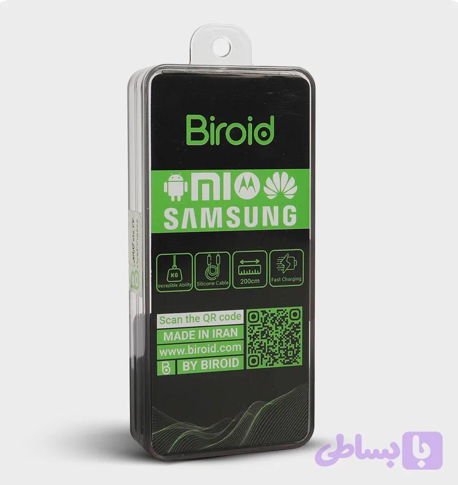 کابل Biroid مدل usb 602 usb به تایپ سی — تصویر 1